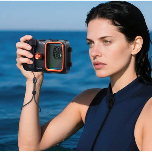 Аквабокс для телефону IP68 20м вакуумний Telesin P4-WTP-06