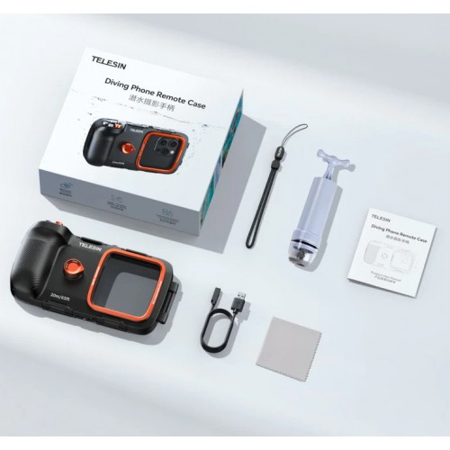 Аквабокс для телефону IP68 20м вакуумний Telesin P4-WTP-06