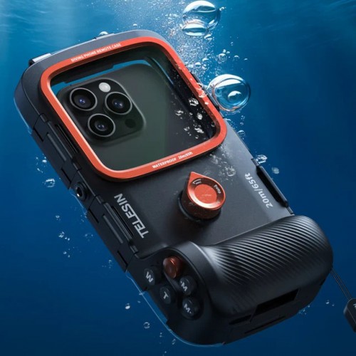 Аквабокс для телефону IP68 20м вакуумний Telesin P4-WTP-06