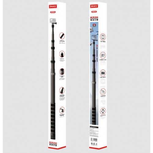 Монопод для Insta360 Osmo 360 екшн-камери невидимий карбоновий 46-300см Jmary MT-65