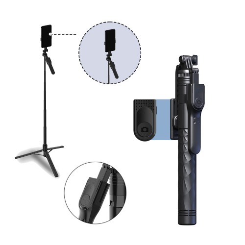 Штатив для телефону з пультом та ручкою високий 175см Jmary KT-239