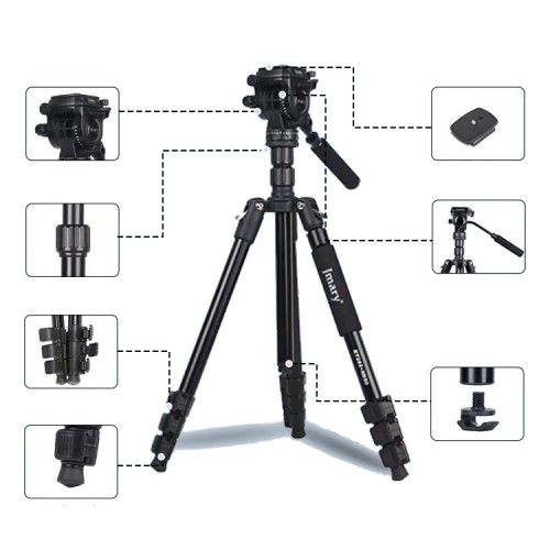 Штатив із гідравлічною панорамною головкою 57-175см Jmary KT285+NB50
