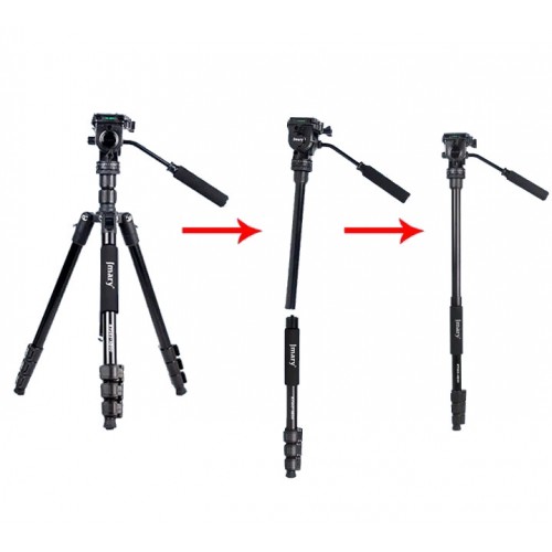 Штатив із гідравлічною панорамною головкою 57-175см Jmary KT285+NB50