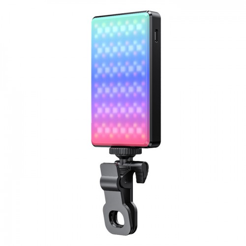 Відеосвітло RGB прищіпка на телефон ноутбук CRI 95+2500-9000К Jmary FM-150RGB