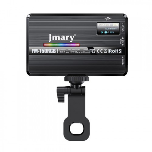 Відеосвітло RGB прищіпка на телефон ноутбук CRI 95+2500-9000К Jmary FM-150RGB