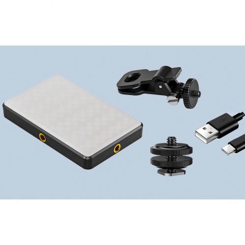 Відеосвітло RGB прищіпка на телефон ноутбук CRI 95+2500-9000К Jmary FM-150RGB