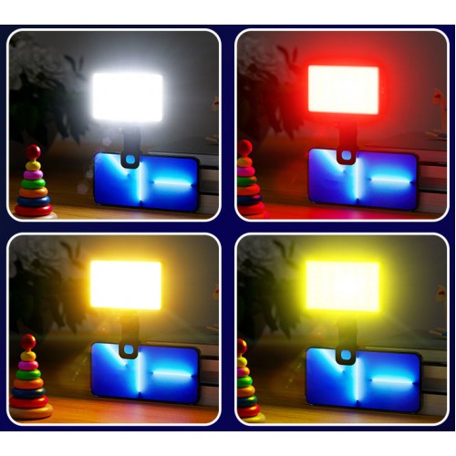 Відеосвітло RGB прищіпка на телефон ноутбук CRI 95+2500-9000К Jmary FM-150RGB