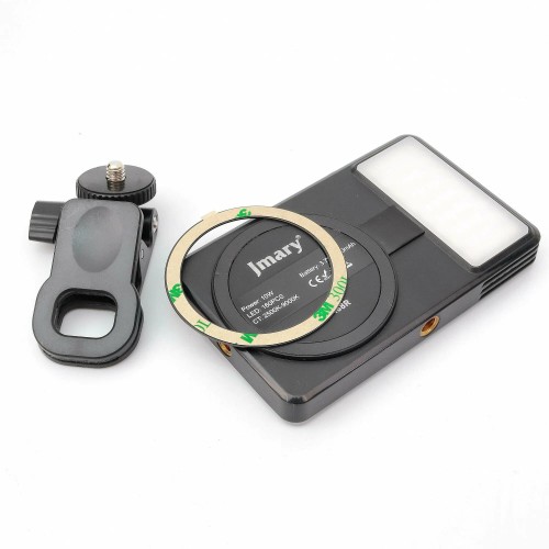 Видеосвет селфи магнит прищепка на телефон CRI 95+2500-9000К Jmary FM-168R