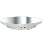 Поворотний стіл для зйомки 40см білий дзеркальний USB/AAA Puluz TBD0606412202A