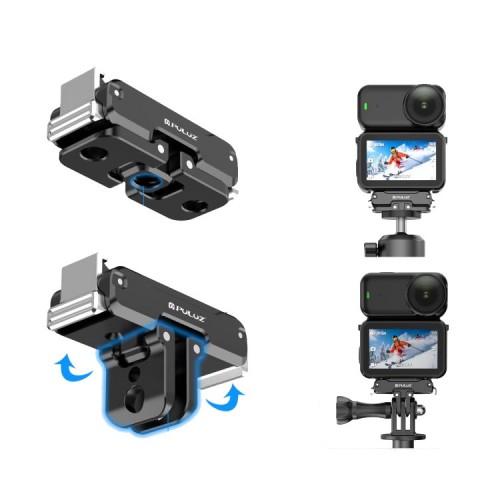 Кріплення DJI Action 6/5/Nano Osmo 360 магнітне швидкознімне алюмінієве Puluz PU794B