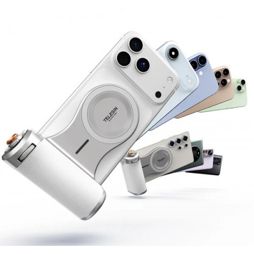 Тримач з бездротовою зарядкою для iPhone ручка для зйомки Magnetic Pro Telesin P5-MP-003WH