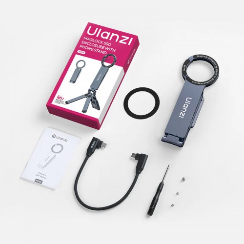 Тримач телефону з корпусом для SSD M.2 Type-C PD гачок магніт MagSafe Ulanzi MA58