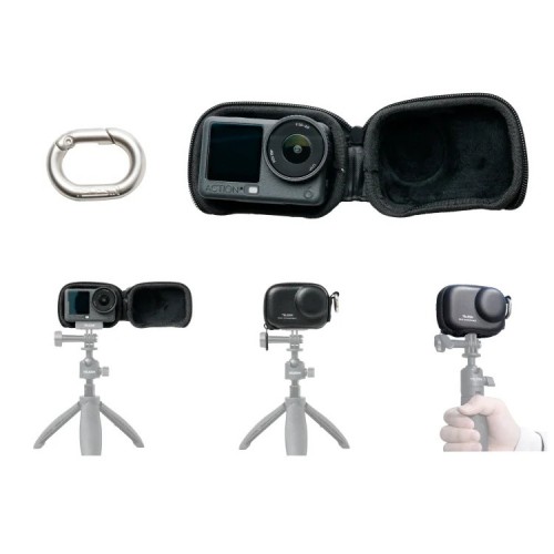 Кейс DJI Action 6 / 5 Pro міні захисний вологостійкий Telesin S6-PRC-33BK-TDJ