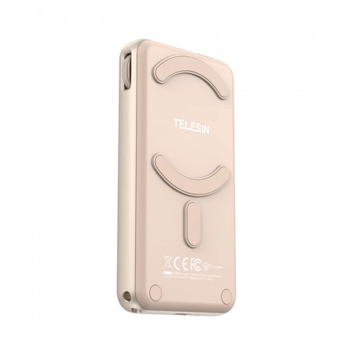 Селфі дисплей для телефона бездротовий магнітний MagSafe рожевий Telesin P5-RMT-07