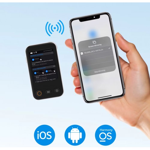 Селфі дисплей для телефона бездротовий магнітний MagSafe міні Telesin P5-RMT-06