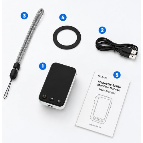 Селфі дисплей для телефона бездротовий магнітний MagSafe міні Telesin P5-RMT-06