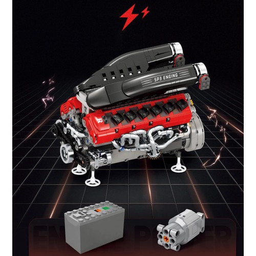 Конструктор двигун Ferrari Daytona SP3 1240 деталей Reobrix 33016