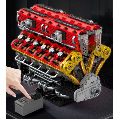 Конструктор двигун V12 Engine 4719 деталей Reobrix 33017
