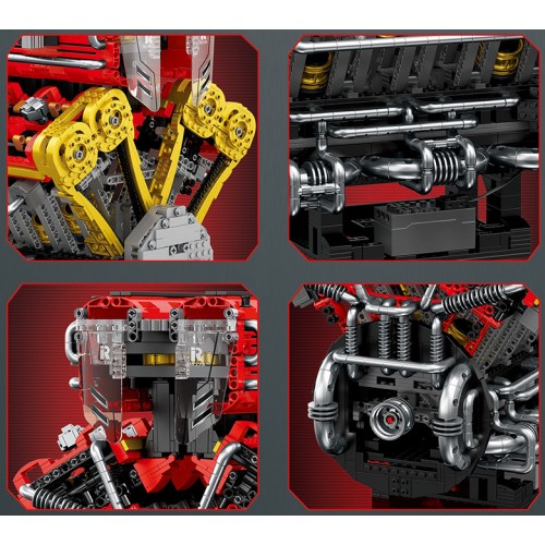 Конструктор двигун V12 Engine 4719 деталей Reobrix 33017