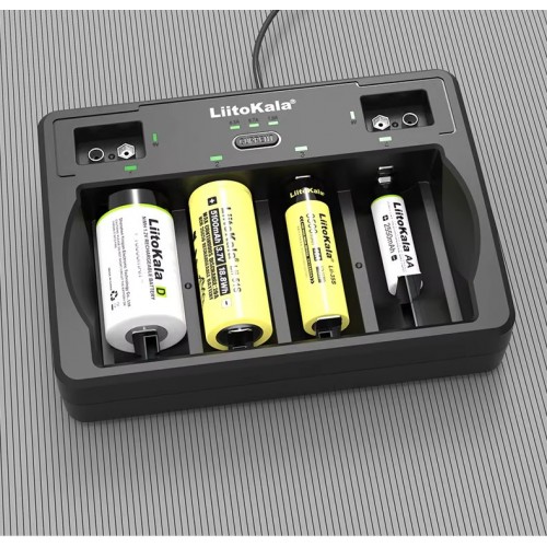 Зарядное устройство 18650 21700 D 9V 4 слота LiitoKala Lii-D4