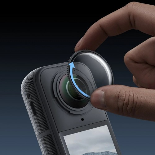 Защитные линзы Insta360 X5 для объектива камеры олеофобные Telesin S5-FLT-39-TIS