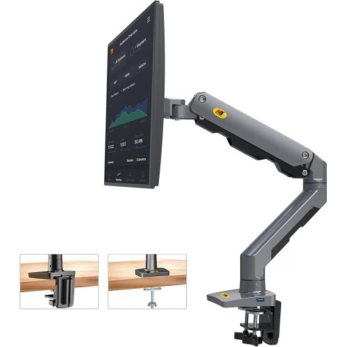 Braț de birou pentru monitor North Bayou G60, 27-60″, până la 16 kg, RGB