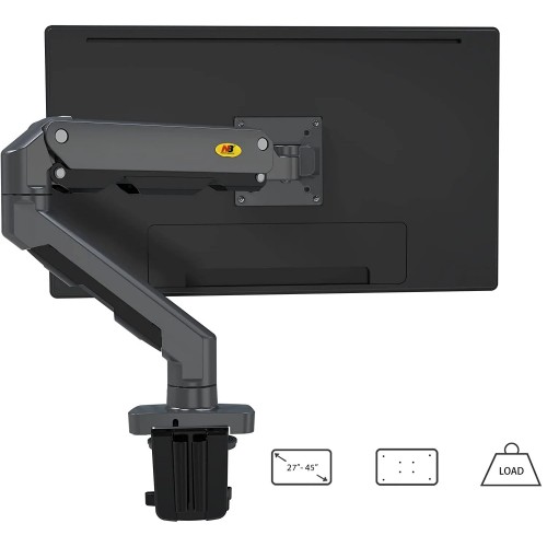 Braț de birou pentru monitor North Bayou G60, 27-60″, până la 16 kg, RGB