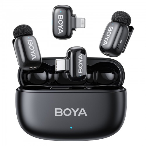 Беспроводной микрофон Boya Mini 2-01 для iPhone и Android (2 TX + 2 RX)