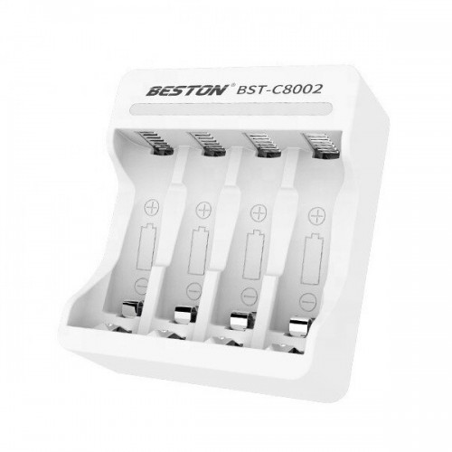 Набор аккумуляторов и зарядка Beston C8002 Kit (AAA 4 шт, 600 mAh) Набор аккумуляторов и зарядка Beston C8002 Kit (AAA 4 шт, 600 mAh)