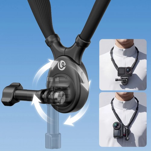 Гнучке магнітне кріплення Ulanzi ZJ09 на шию для камер GoPro DJI Insta360 Гнучке магнітне кріплення Ulanzi ZJ09 на шию для камер GoPro DJI Insta360