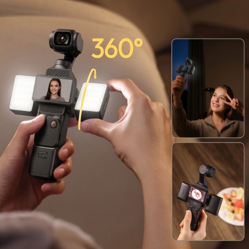 Магнитный накамерный свет Ulanzi LM06 для DJI Pocket 4 / 3 (5800K, 2 шт)