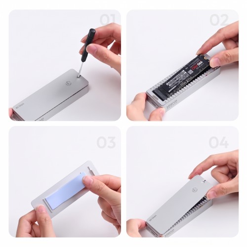 Магнитный карман для SSD Ulanzi DT580 для macOS iPhone (Thunderbolt 5, 80Gbps, M.2 2280)