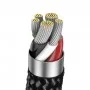 Кабель для айфон з автовідключенням Lightning Type-C 20Вт 1м чорний Baseus Explorer Series CATS000001