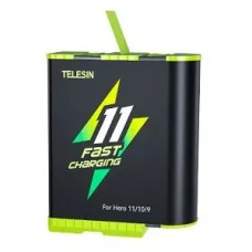 Аккумулятор GoPro 11/10/9 для быстрой зарядки 1750мАч Telesin GP-FCB-B11