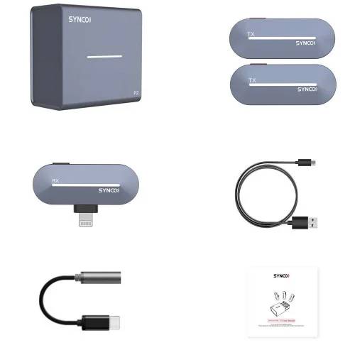 Беспроводная микрофонная система Lightning (iPhone) двойная Synco P2L