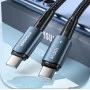 Кабель Type-C 100Вт швидка зарядка 1м чорний ESSAGER EXCTT1-CG01
