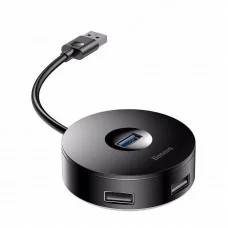 Хаб адаптер USB 3.0 3xUSB 2.0 5Гбит/с 1м Baseus Round Box CAHUB-F01
