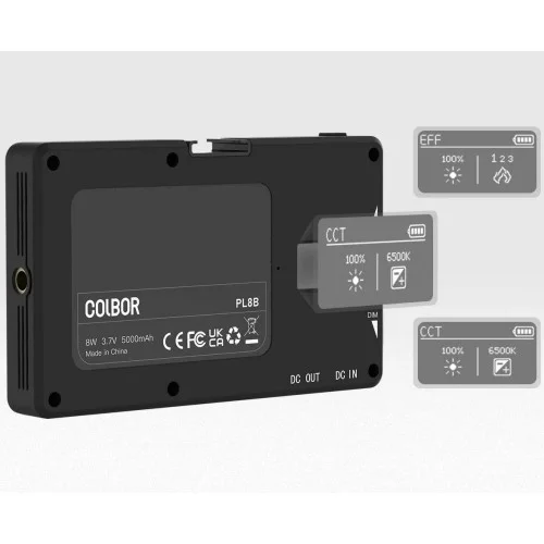 Відеосвітло для камери телефону LED Bi-Color Ra98+ 25000-9000К COLBOR PL8B
