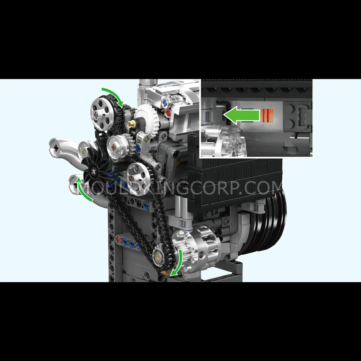 Construcția și detaliile utile ale modelului Mould King 10215