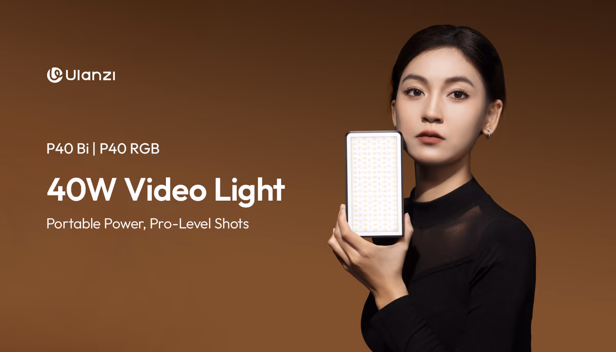 Lumină video compactă Ulanzi LM-P40Bi de 40W ținută în mână